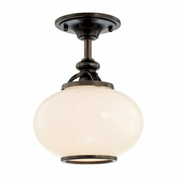 Hudson Valley Canton 1 Light Semi Flush 9809F-OB